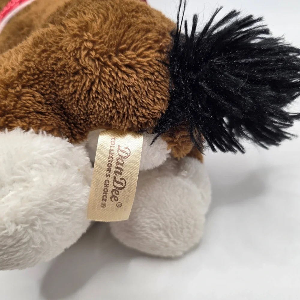 Dan Dee Plush Horse Brown White Bandana Halter Western Farm Stuffed Animal Toy